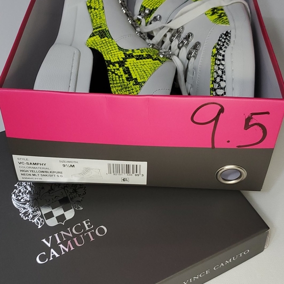 Vince Camuto Fashion neonhigh tops sneakers - Picture 12 of 12